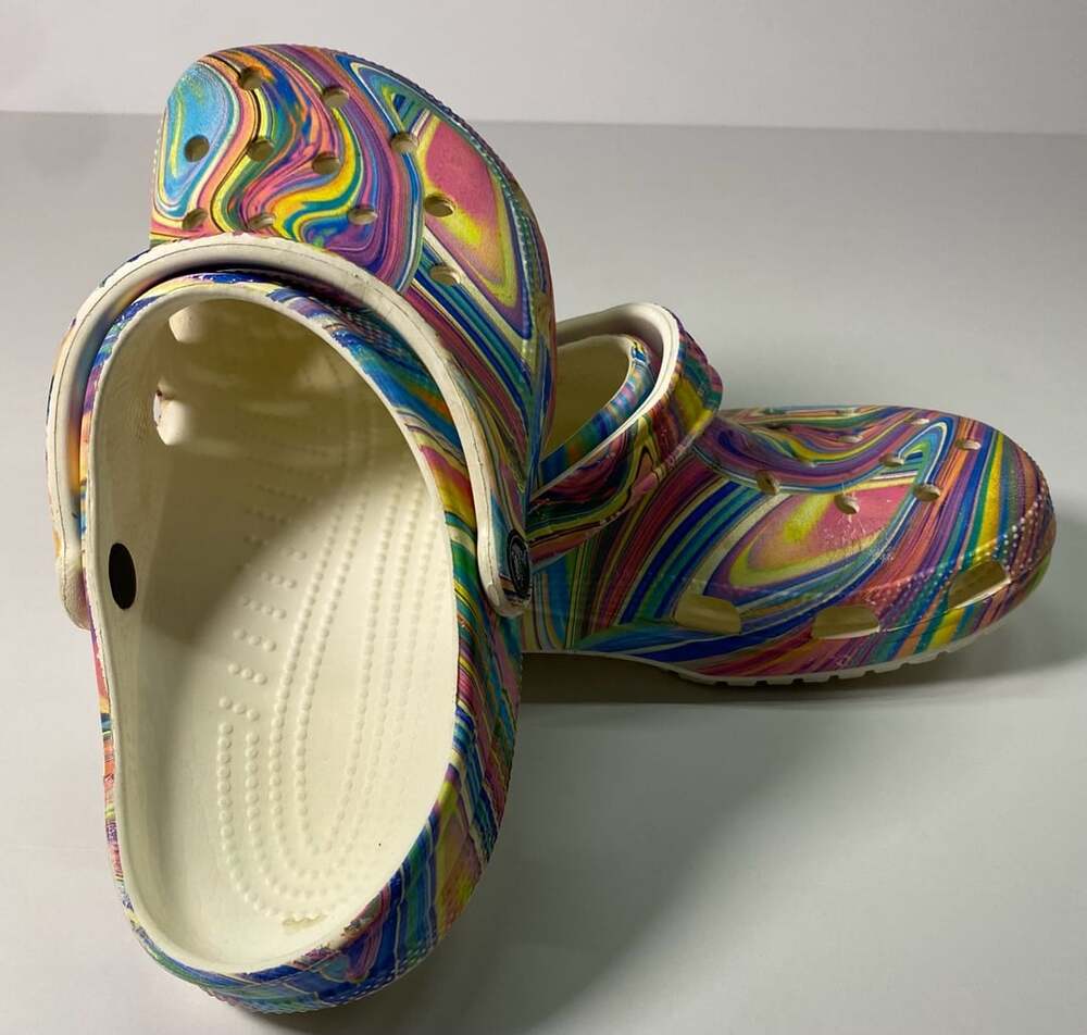 Crocs Classic Clog Out Of This World Size M8 W10 Pastel Marbled